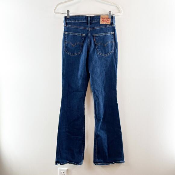 Levi's 726 High Rise Flare Dark Wash Jeans 28 / 6 - Picture 6 of 11